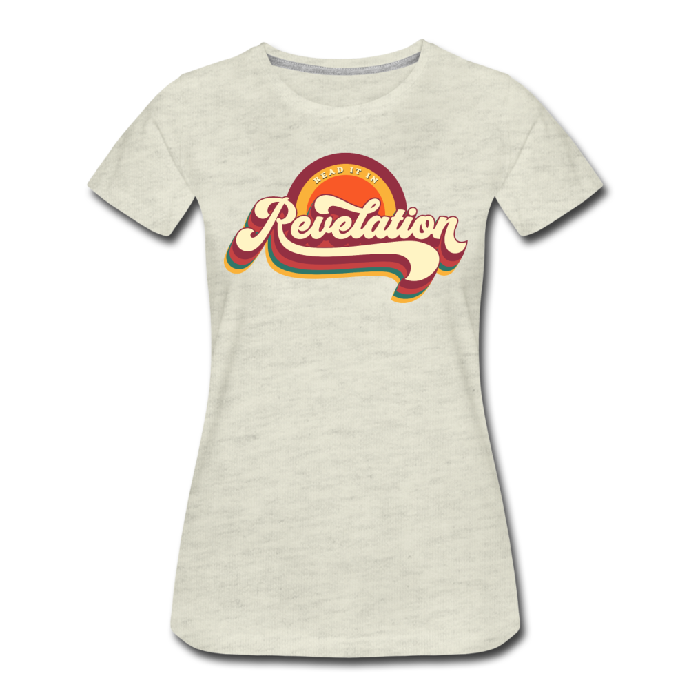 Retro Revelations Woman's Tee - heather oatmeal